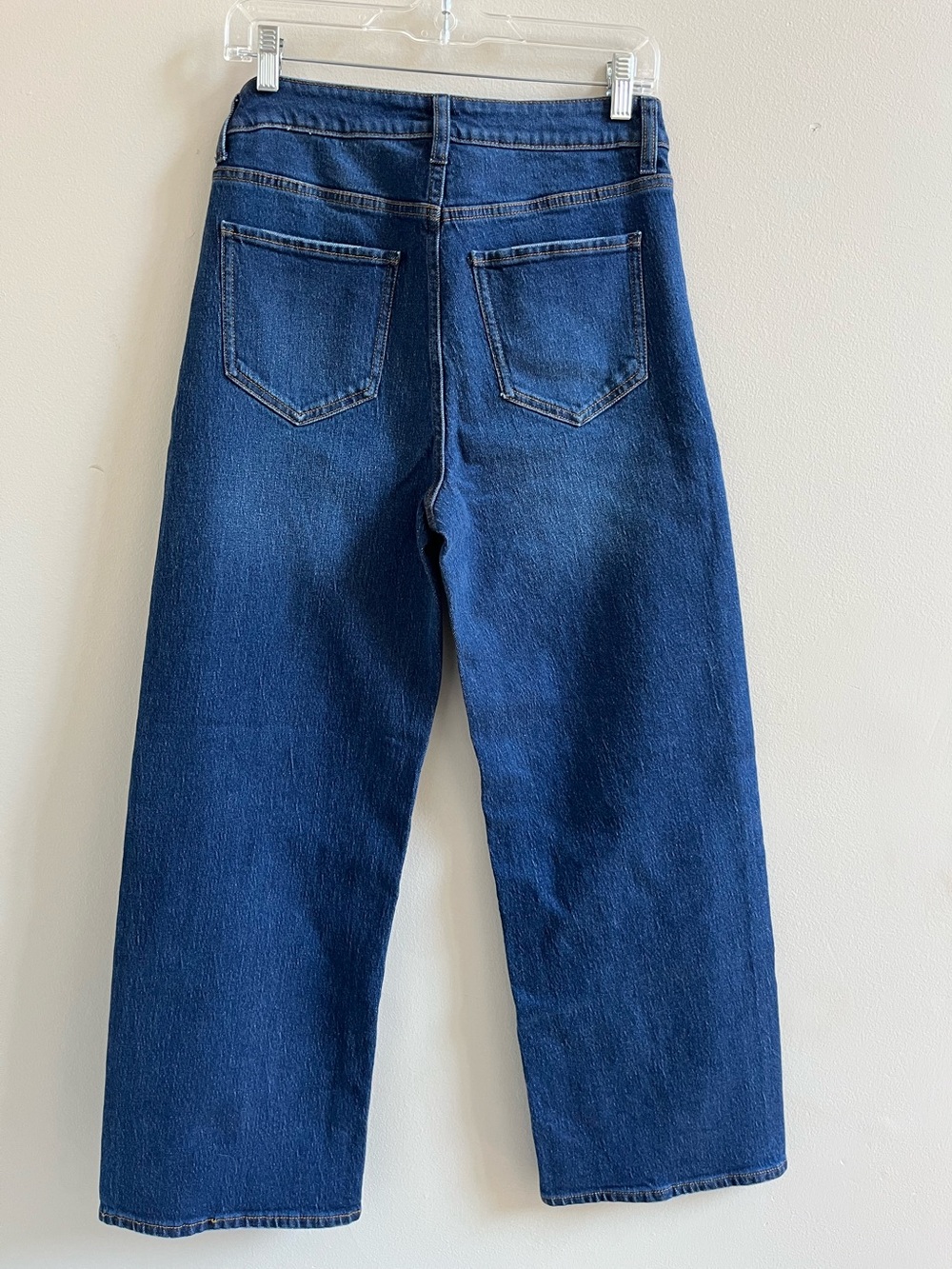 Quince Organic Cotton High Rise Wide Leg Jeans Size 29 Blue - Picture 4 of 10